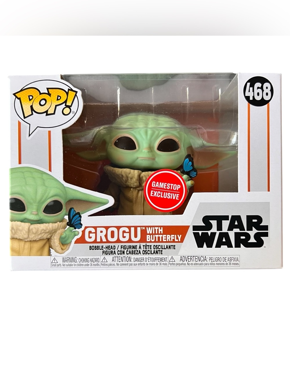 Funko Pop! Grogu (Baby Yoda) with Butterfly - Star Wars 468